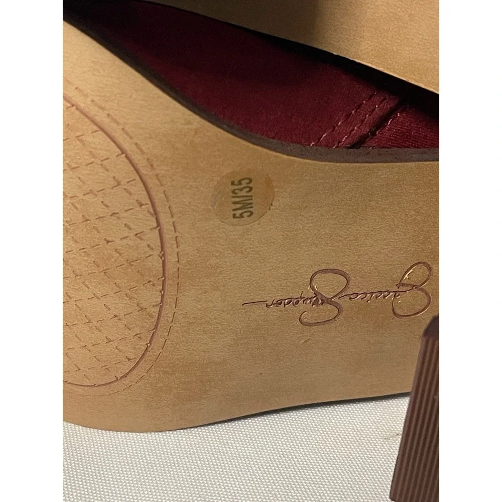 Jessica Simpson Ravyn Women's Over-The-Knee Zipper Boots Burgundy Size 5‎